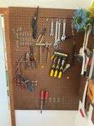 Tools, Contents on Pegboard