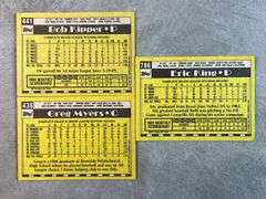 1990 Topps Baseball Cards