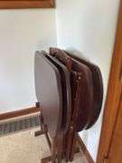 SET OF 4 TV TRAYS WITH STORAGE RACK
