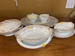 Noritake Calvert Pattern Fine China Bowls, Serving Plates and Pitchers