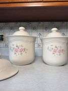 PFALTZGRAFF CANISTER SET, SALT AND PEPPER SHAKER