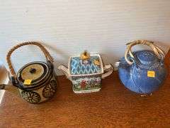 (3) Decorative Tea Pots