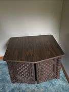 VINTAGE WOODEN END TABLE