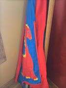 Beach Umbrella and (2) Wooden Curtain Rods