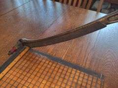 Vintage Wood Cast Iron Paper Cutter