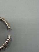 PAIR OF GLORIA VANDERBILT SILVER AND GOLD TONE CRYSTAL MESH CHAIN COLLARS AND WORTHINGTON BRACELET