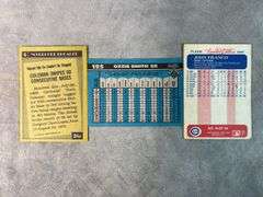 John Franco, Ozzie Smith, Coleman Swipes Cards