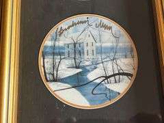 P. Buckley Moss Blessed Winter, Shenandoah Memories, Winter Pond Ornaments