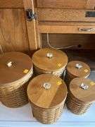 5 Piece Longaberger Canister Set