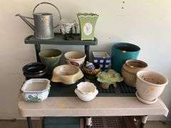 Assortment of Flower Pots and Planters