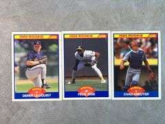 (3) 1989 Rookies ( Felix Rose, Derek Lilliquist, Chad Kreuter)