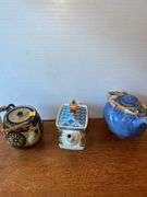(3) Decorative Tea Pots
