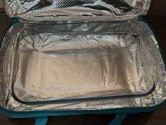 SET IF ANCHOR HOCKING OVEN-SAFE GLASS 9x13 PANS AND INSULATED BAG