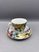 BAUM BROS 4 PC TEACUP AND SAUCER SET