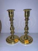 (2) Brass Candlestick Holders