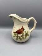 VARIETY OF CARDINAL DISHES, SNOWGLOBES, PITCHER, BOWL