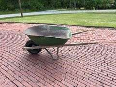 WOOD/METAL WHEELBARROW
