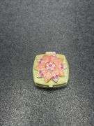 ASSORTED BROOCH, MONET BLUE ENAMELED SHOE TRINKET,  MONET PINK FLOWER ENAMELED LITTLE TRINKET/PILL B