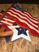 4th of July/USA Flag Stakes