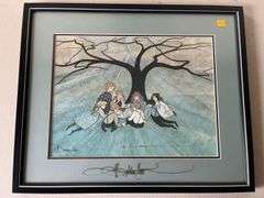 1998 P. Buckley Moss Tree of Learning 707/1000 Signed Lithograph