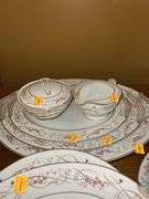 Noritake Calvert Pattern Fine China Bowls, Serving Plates and Pitchers