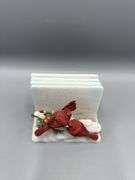 THE DANBURY MINT AND ANDREA BY SADEK CARDINAL FIGURES, BELL, COASTERS AND SNOWGLOBE