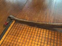 Vintage Wood Cast Iron Paper Cutter