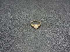 PAIR OF 14K GOLD RINGS: OVAL OPAL/DIAMOND & OVAL CITRINE/DIAMOND @ 6 GRAMS COMBINED