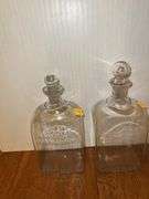 (3) Glass Decanters