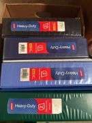 VARIETY OF LOOSE LEAF BINDERS (x7)