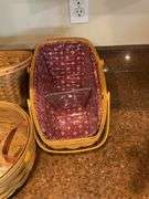 Longaberger Vegetable Basket, Longaberger Darning Basket, Longaberger Wall Hanging Basket