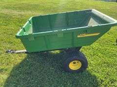 John Deer 10P Plastic Pull Behind Dump Cart