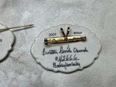 P. Buckley Moss Christmas Geese Pins