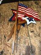 4th of July/USA Flag Stakes