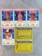(6) SCORE Superstar Baseball Cards