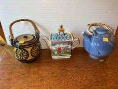 (3) Decorative Tea Pots