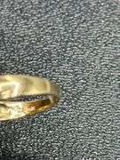 GREEN CLUSTER GEM 14K GOLD RING @ 4 GRAMS