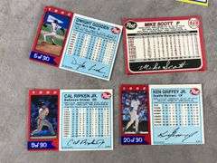 (10) Post Collector Series Baseball Cards