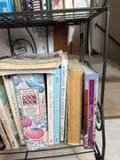 COOKBOOKS AND SHELF