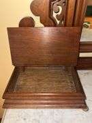 Antique Victorian Marble Top Dresser with Mirror
