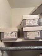 CONTENTS OF SHELF: SHOES NEW IN BOXES