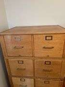 The Globe-Wernicke Co. Oak Stackable Filing Cabinet Tower (4pcs)