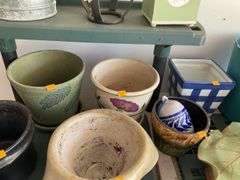 Assortment of Flower Pots and Planters