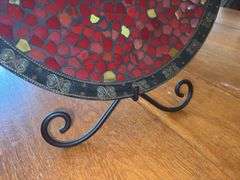Vintage Handmade Mosaic Plate