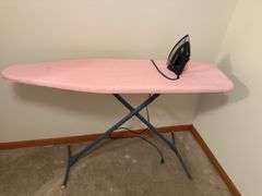 IRONING BOARD AND SUNBEAM IRON