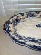 Blue Hand Painted Porcelain Serving Platter