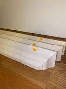 (3) White Floating Shelves
