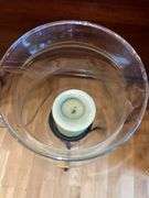 Metal Candle Holder Base, Vase and Candle