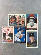 Chuck Klein, Ramon Martinez, Johnny Ray, Jim Leyland, Eric Davis Cards