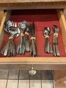 8 Place Setting National Valinda Stainless Flatware